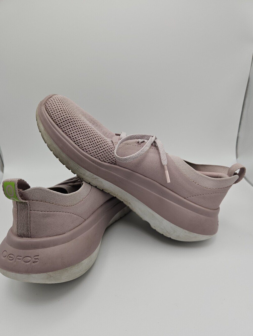 OOFOS OOmy Stride women's lace up sneakers in Stardust size 8M - Picture 6 of 9
